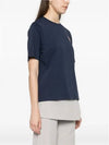 Speedy Fox Patch Comfort Short Sleeve T Shirt Navy - MAISON KITSUNE - BALAAN 5