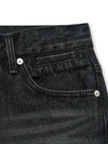 Classic Straight Denim Wide Pants Grey - NOIRER FOR WOMEN - BALAAN 11