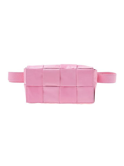 Intrecciato Cassette Mini Belt Bag Pink - BOTTEGA VENETA - BALAAN 2