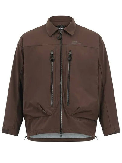 Men's OG Core Shell Zip Up Jacket Brown - OFFGRID - BALAAN 2