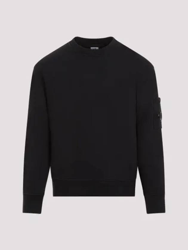 Cotton Diagonal Fleece Lens Sweatshirt Black - CP COMPANY - BALAAN 2