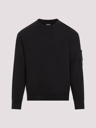 Cotton Diagonal Fleece Lens Sweatshirt Black - CP COMPANY - BALAAN 2