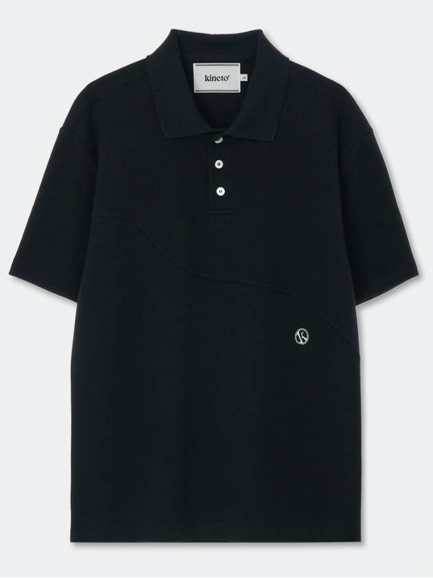 Wave Cutting PK Shirt_Black_W - KINETO - BALAAN 3