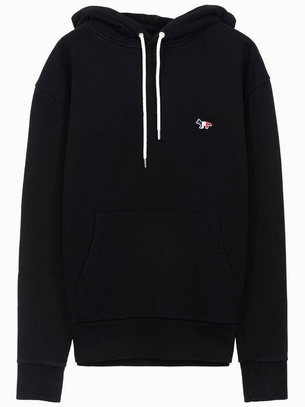 Tricolor Fox Patch Classic Hoodie Black - MAISON KITSUNE - BALAAN 1