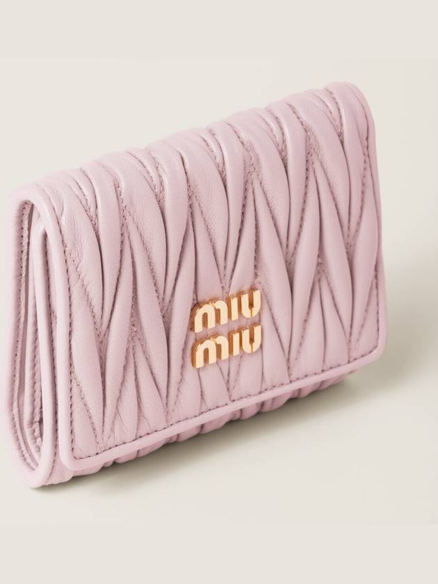 Small Materasse Nappa Leather Wallet Pink - MIU MIU - BALAAN 2