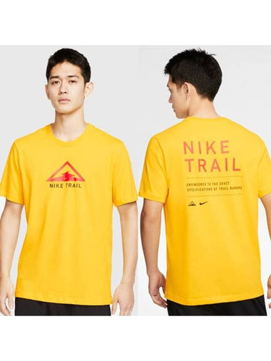 01CT3858735Trail Dry Fit TshirtYellow - NIKE - BALAAN 1