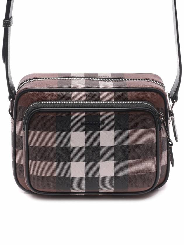 Men's Check Logo Messenger Cross Bag Brown - BURBERRY - BALAAN 3