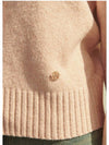 Women's Anemone Wool Basic Cardigan Pink - MICANE - BALAAN 6