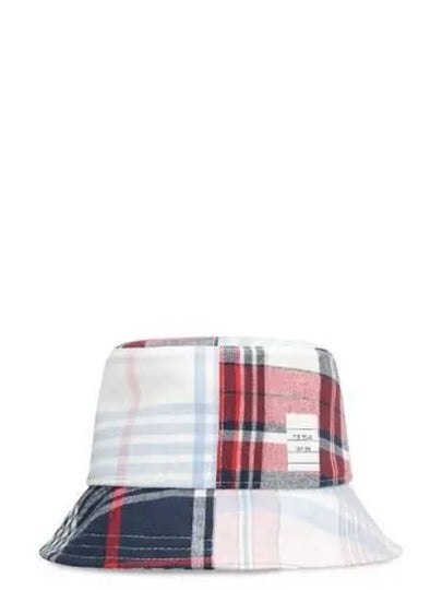 Patchwork Check Bucket Hat - THOM BROWNE - BALAAN 2