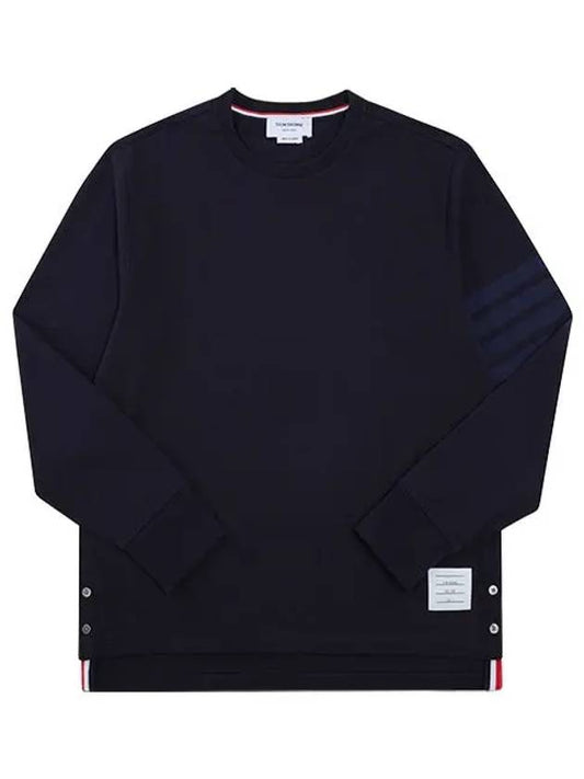 4 Bar Armband Tonal Long Sleeve T-Shirt Navy - THOM BROWNE - BALAAN 2