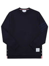 4 Bar Armband Tonal Long Sleeve T-Shirt Navy - THOM BROWNE - BALAAN 4