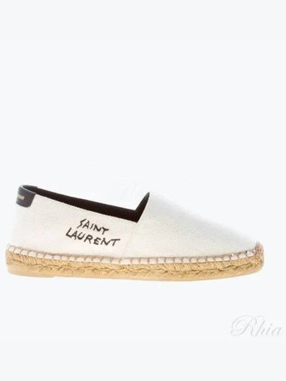 Women's Monogram Canvas Espadrilles Beige - SAINT LAURENT - BALAAN 2