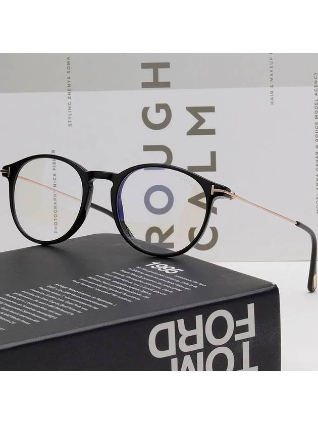 Eyewear Round Eyeglasses Black - TOM FORD - BALAAN 3