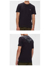 13CMTS044A 005100W 999 Chest Logo Printing Round Short Sleeve T-Shirt Black Men's T-Shirt TR - CP COMPANY - BALAAN 4