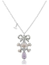 Faustine Skull Crystal Pendant Necklace Silver - VIVIENNE WESTWOOD - BALAAN 4