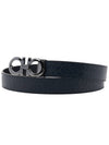 Ferragamo Men's Reversible Gancini Belt 67 5542 NERO NAVY 0735830 - SALVATORE FERRAGAMO - BALAAN 2