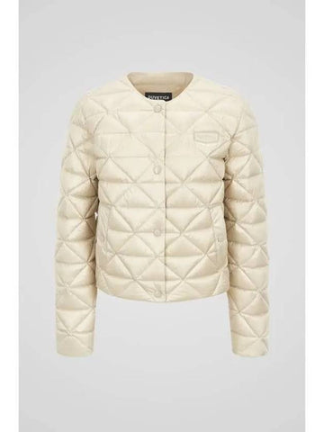 Arone Dark Ivory Women s Down Jacket - DUVETICA - BALAAN 1