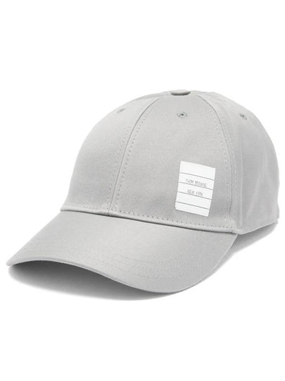 Classic Logo Patch Ball Cap Grey - THOM BROWNE - BALAAN 2