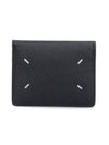 Stitch Keyring Card Wallet Black - MAISON MARGIELA - BALAAN 1