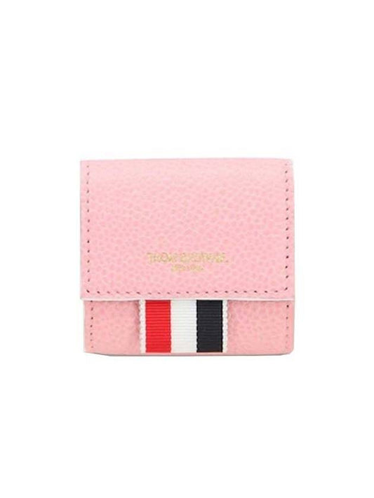 Three Stripe Tab Small Coin Wallet Pink - THOM BROWNE - BALAAN 1