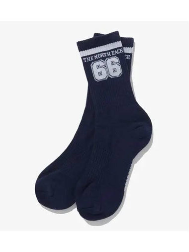 The North Face NY4MQ01M White Label Big Logo Socks - THE NORTH FACE - BALAAN 1