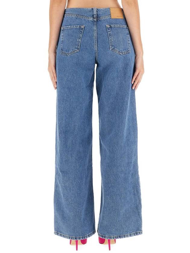 Magda Butrym Ultra Low Waist Wide Leg Jeans - MAGDA BUTRYM - BALAAN 3