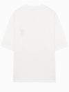 Heart Logo Cotton Jersey Short Sleeve T-Shirt White - AMI - BALAAN 3