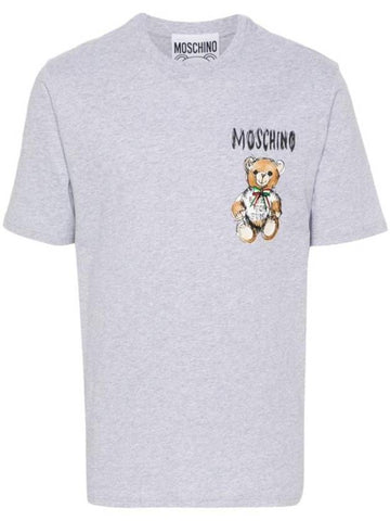 Long Sleeve T-Shirt V0716 0241 1485 GRAY - MOSCHINO - BALAAN 1