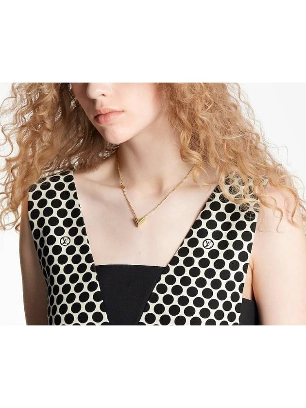 Essential V Necklace Gold - LOUIS VUITTON - BALAAN 6