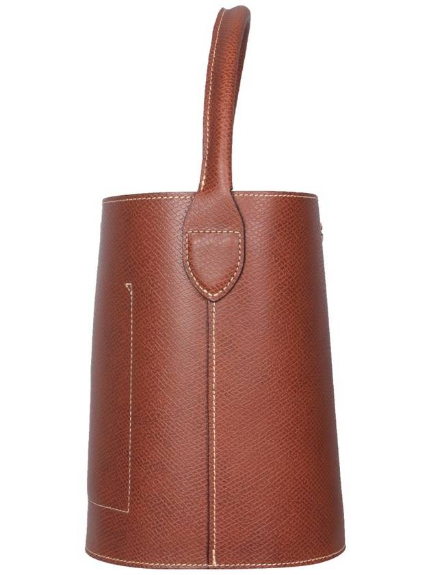 Epure Leather Bucket Bag Brown - LONGCHAMP - BALAAN 4