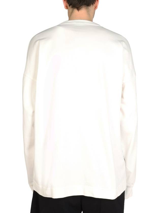 Logo Patch Sweatshirt White - DIESEL - BALAAN 5