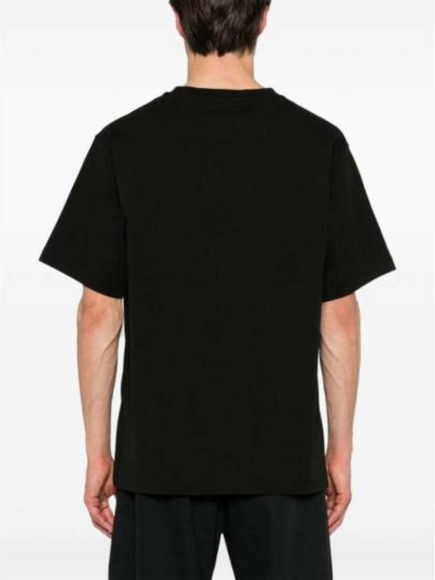 Logo Print Cotton Short Sleeve T-Shirt Black - KENZO - BALAAN 4