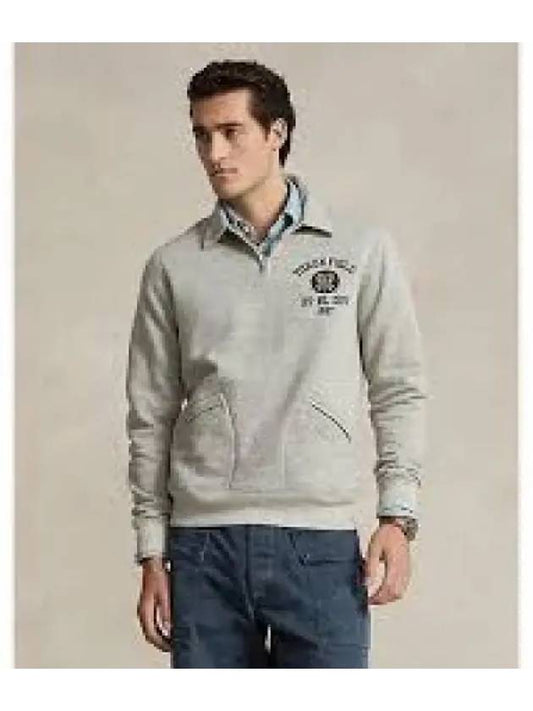 Savings Fleece Collar Quarter Zipper Sweatshirt Gray 1236119 - POLO RALPH LAUREN - BALAAN 1