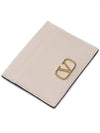 V Logo Signature Card Wallet Ivory - VALENTINO - BALAAN 6