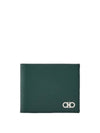 Gancini Half Wallet Green - SALVATORE FERRAGAMO - BALAAN 1