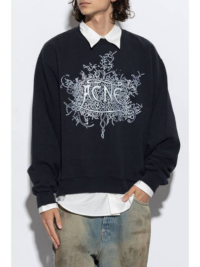 Logo Print Sweatshirt Black - ACNE STUDIOS - BALAAN 2