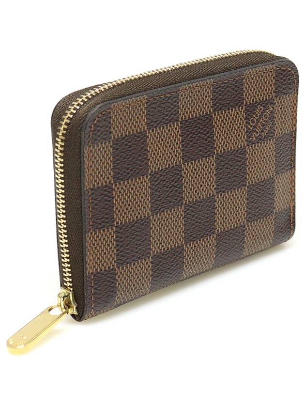 N63070 Damier Eben Canvas Zippy Coin Perth Half Wallet - LOUIS VUITTON - BALAAN 2