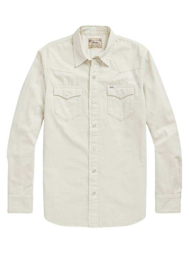 Classic Fit Denim Western Shirt Ivory - POLO RALPH LAUREN - BALAAN 1