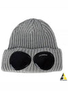 Signature Goggles Wool Beanie Grey - CP COMPANY - BALAAN 2