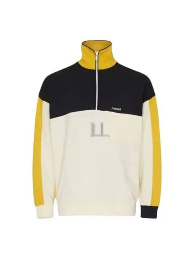 Ariann Half Zip Cotton Sweatshirt Yellow - ISABEL MARANT - BALAAN 2