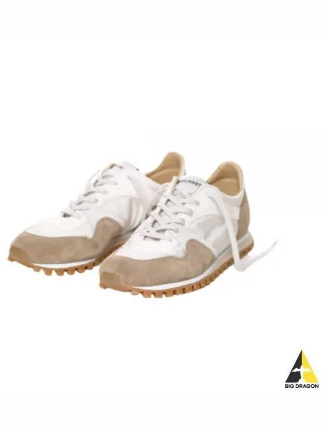 Men's Trail Leather Low Top Sneakers Taupe - SPALWART - BALAAN 2