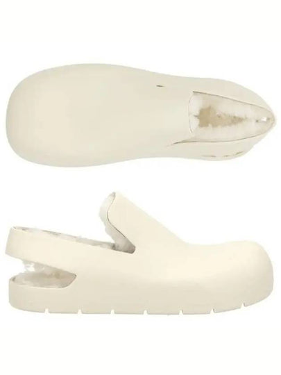 Shearling Puddle Sandals Off White - BOTTEGA VENETA - BALAAN 2