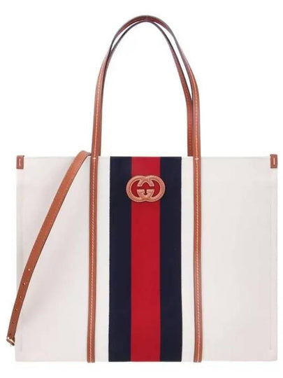 Women's Interlocking Tote Bag White - GUCCI - BALAAN 2