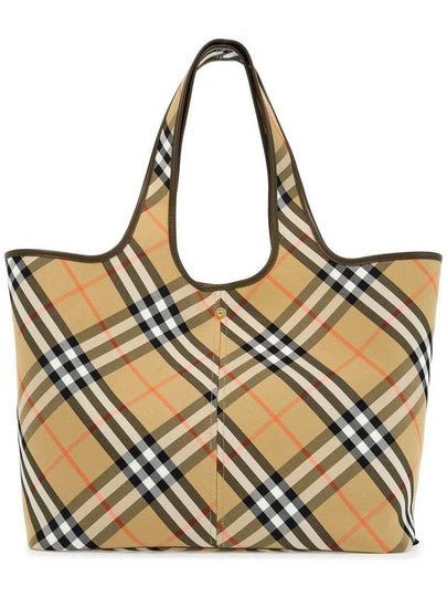 Check Medium Tote Bag Sand - BURBERRY - BALAAN 2