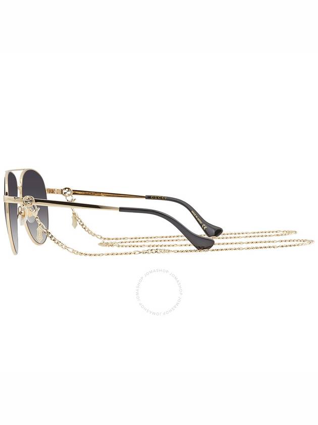 Eyewear Double Bridge Aviator Sunglasses Gold - GUCCI - BALAAN 4