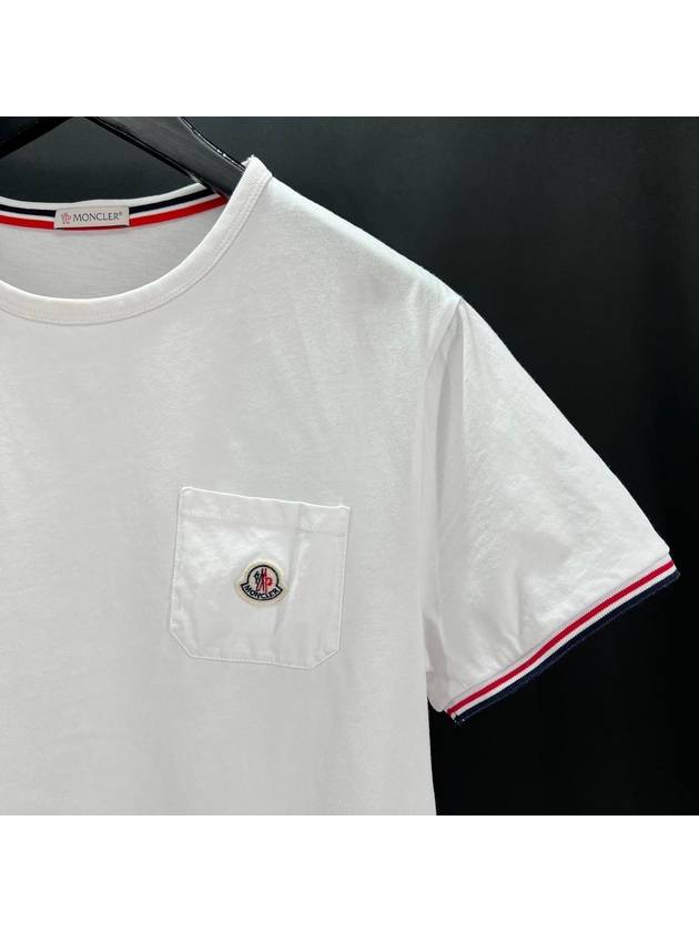 Pocket short sleeve t shirt white XL size - MONCLER - BALAAN 5