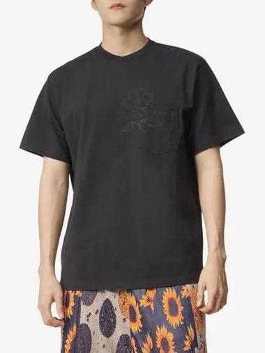 Joe Cross Print Short Sleeve T Shirt Black MP494NLP018A - ENGINEERED GARMENTS - BALAAN 1