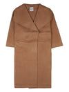 Signature Wool Cashmere Single Coat Camel - TOTEME - BALAAN 10