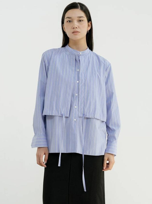 striped double layer shirt - YOUNESS - BALAAN 1