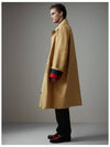 Collection TurnUp Bonded Cotton Seam Car Oversized Trench Coat Maccoat - BURBERRY - BALAAN 6